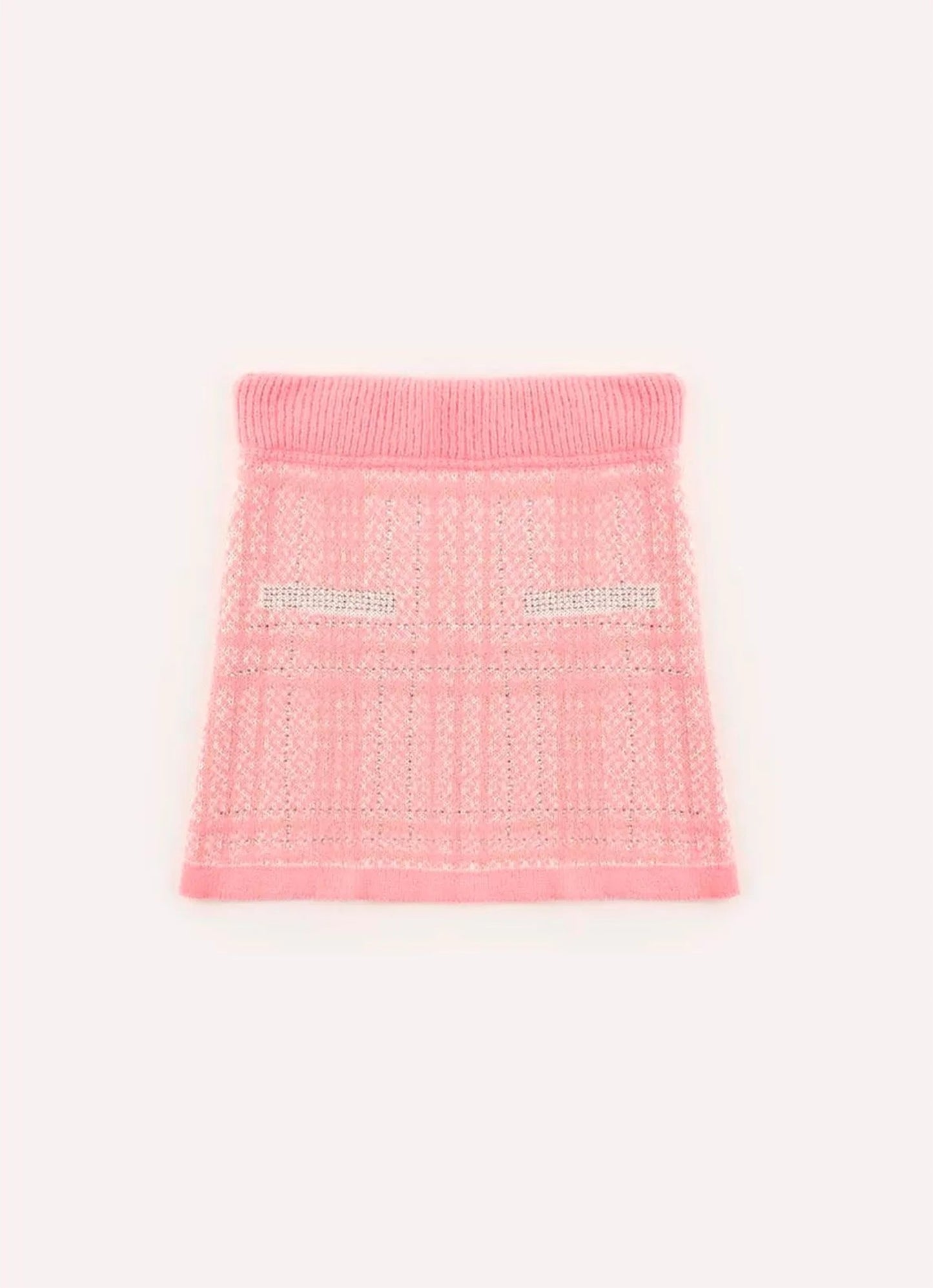 Saia Tricot Tweed Cristais