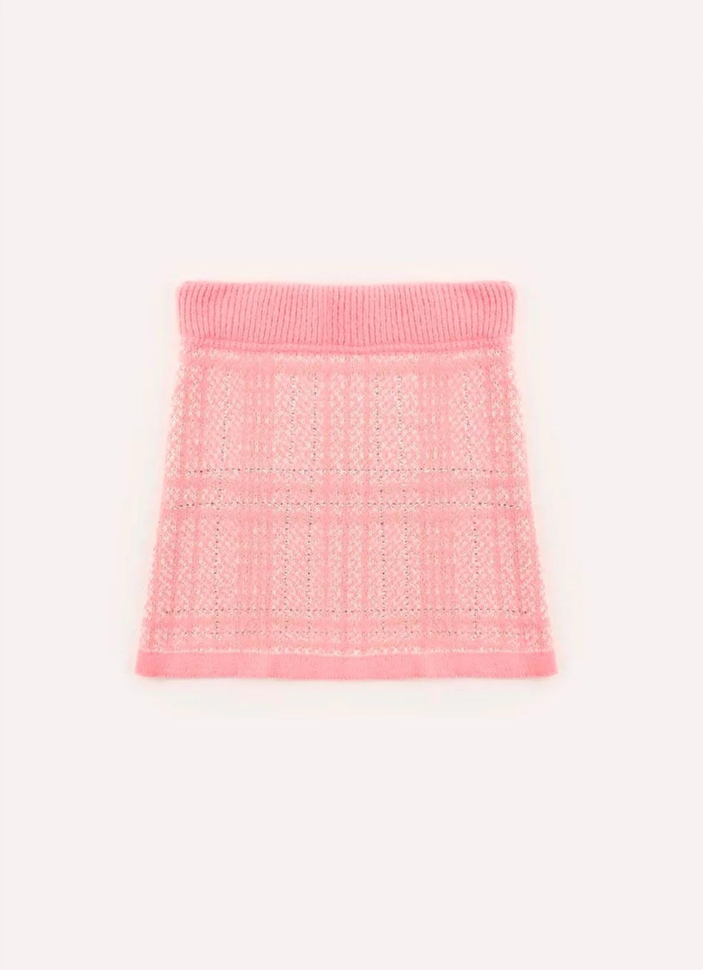 Saia Tricot Tweed Cristais