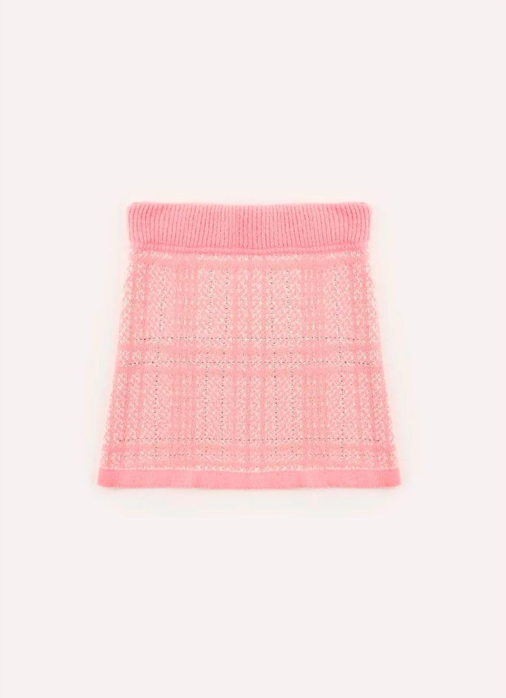 Saia Tricot Tweed Cristais
