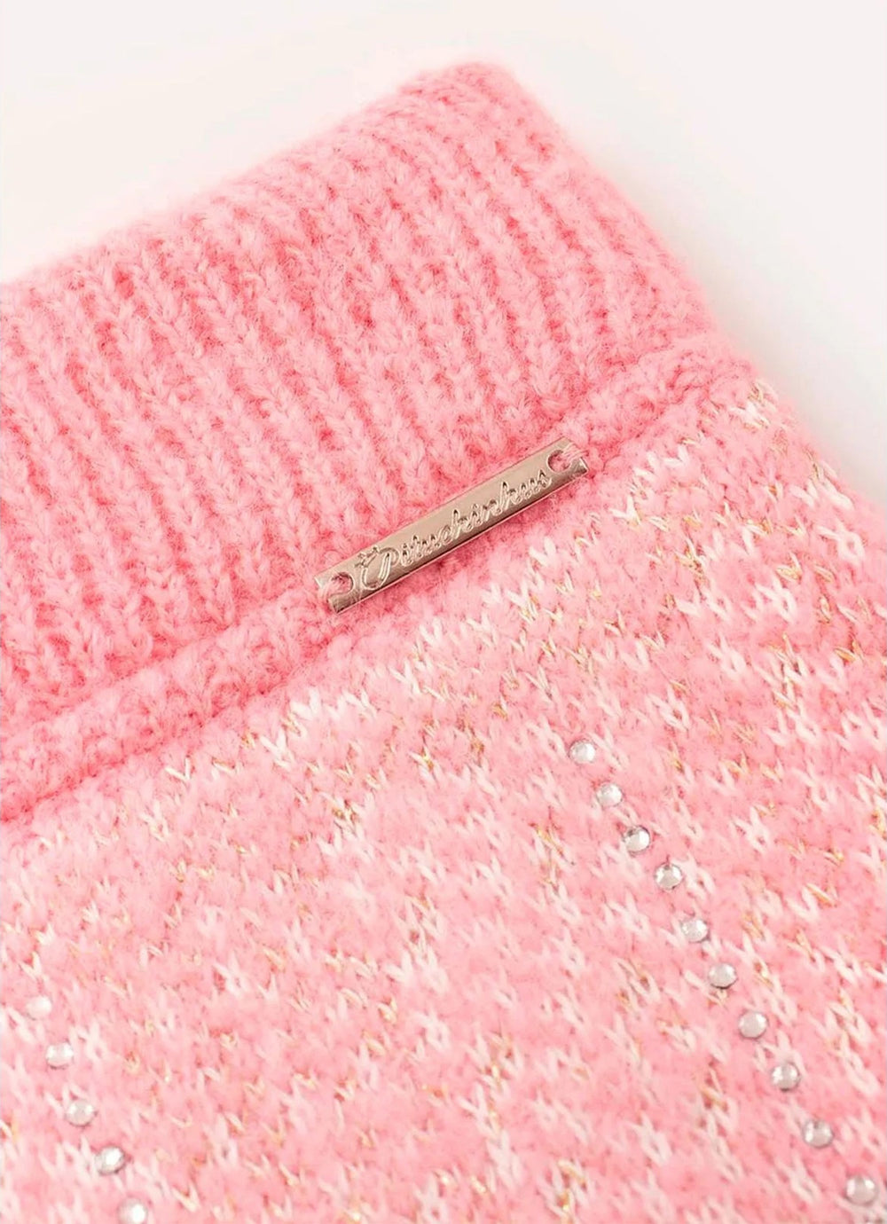 Saia Tricot Tweed Cristais