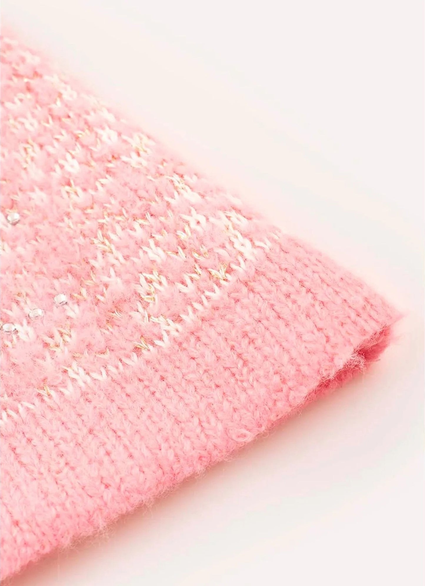Saia Tricot Tweed Cristais
