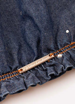 Blusa Cropped Jeans Cristais