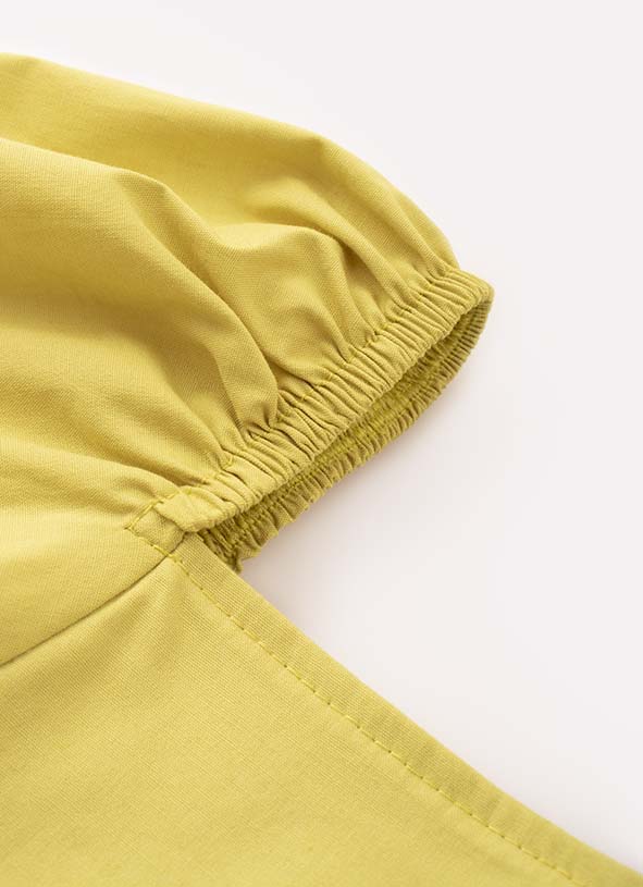 Blusa Cropped em Tricoline