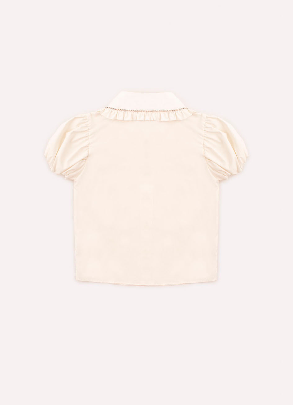 Camisa Cropped Tricoline