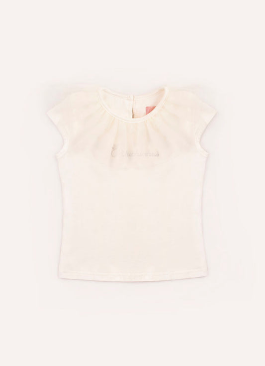 Blusa Cotton Gola Tule