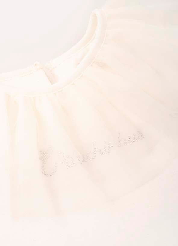 Blusa Cotton Gola Tule