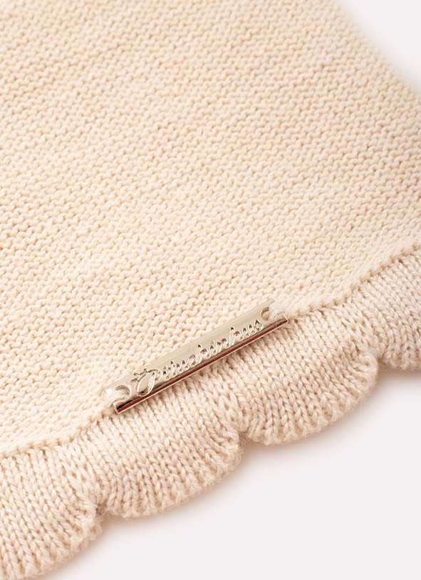 Blusa Cropped Tricot Ponto Crochê