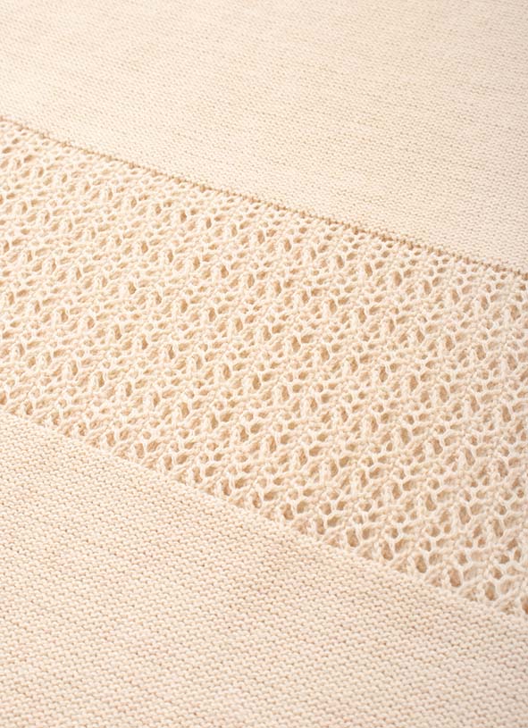 Vestido Longo Tricot Ponto Crochê