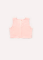 Blusa Cropped Cotton e Tule