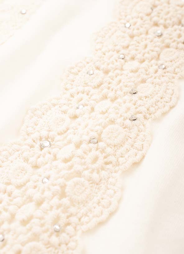Blusa Alça Cotton Cristais