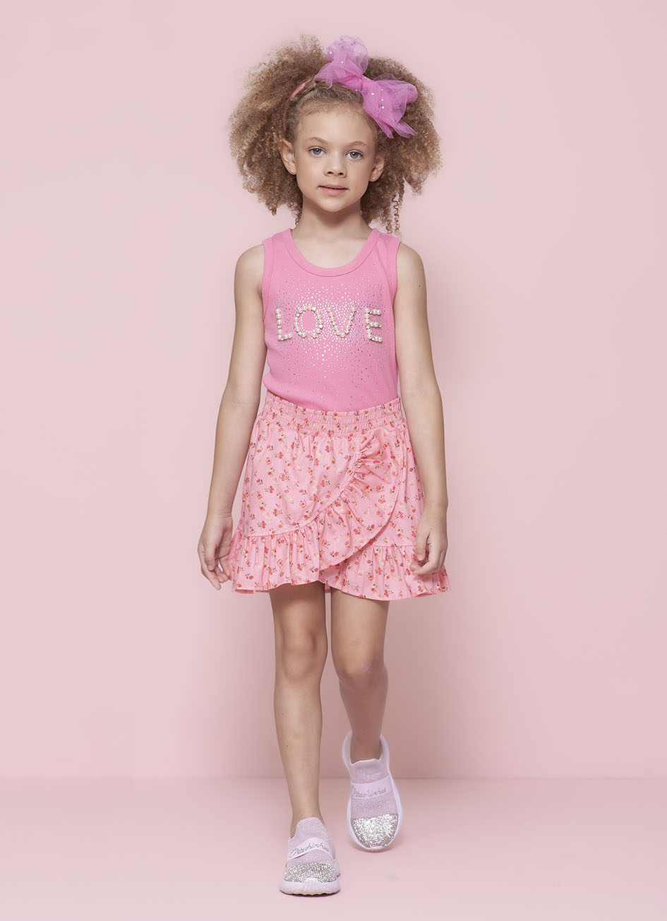 Blusa Regata Ribana Bordados