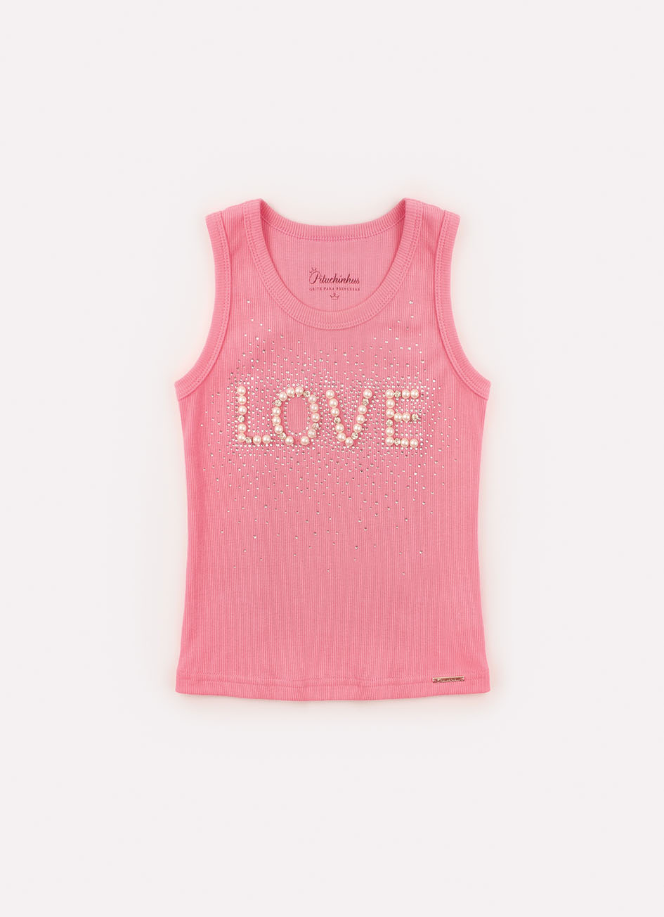 Blusa Regata Ribana Bordados