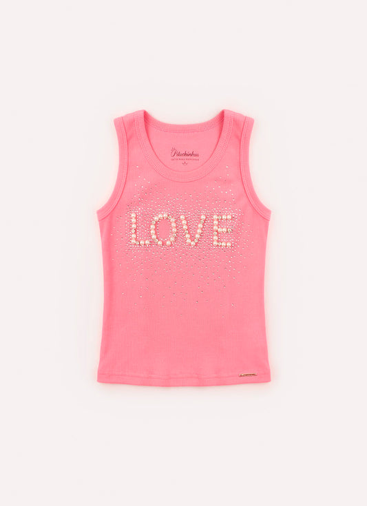Blusa Regata Ribana Bordados