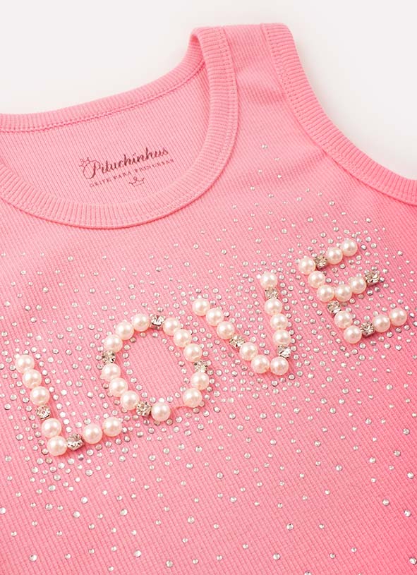 Blusa Regata Ribana Bordados