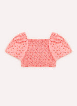 Blusa Cropped Algodão Estampado