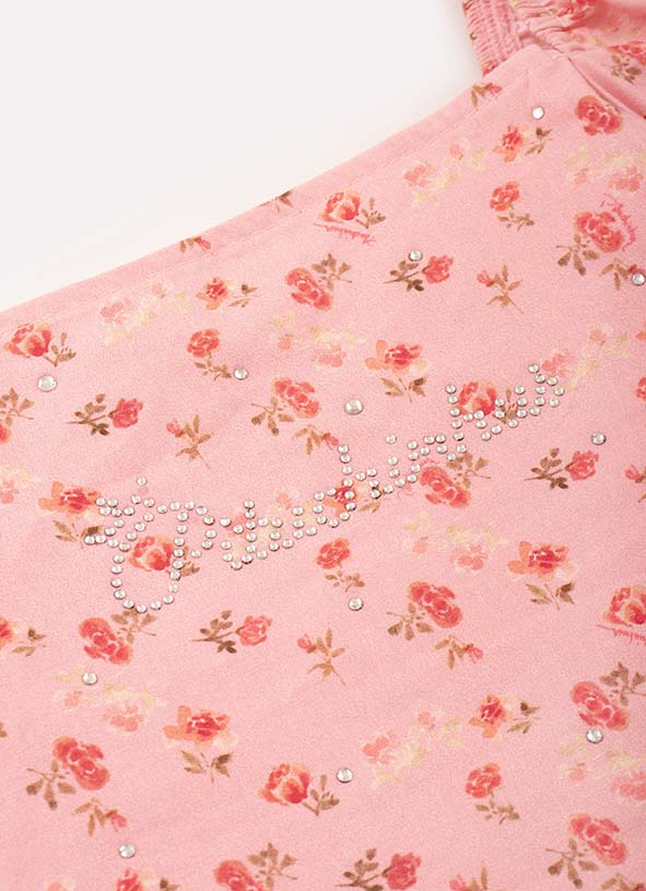 Blusa Cropped Algodão Estampado