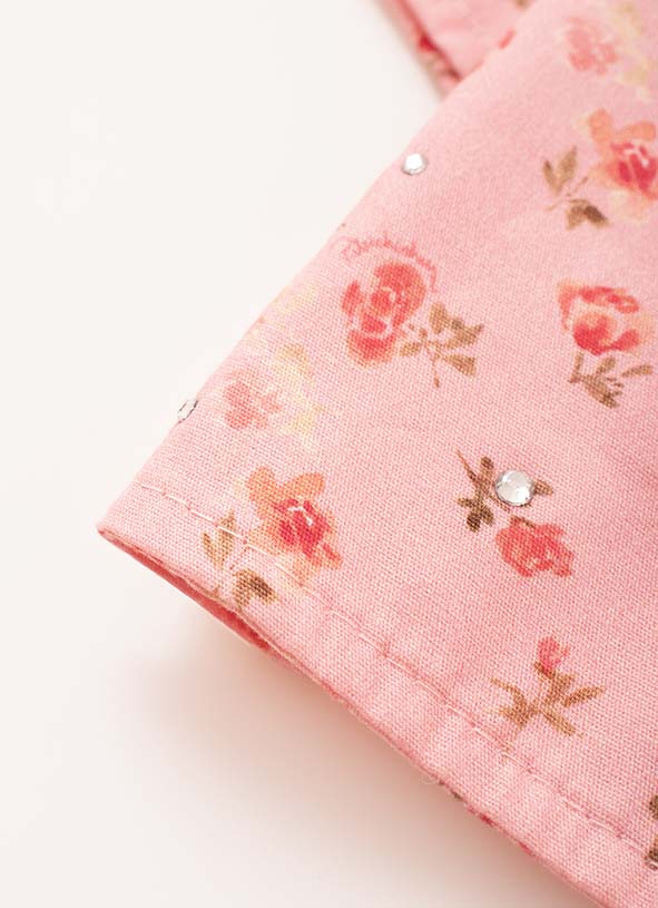 Blusa Cropped Algodão Estampado