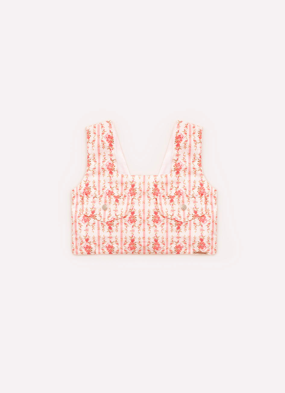 Blusa Cropped de Algodão