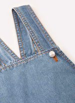 Jardineira Jeans Cargo