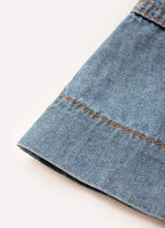Jardineira Jeans Cargo