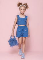 Blusa Cropped Tricoline
