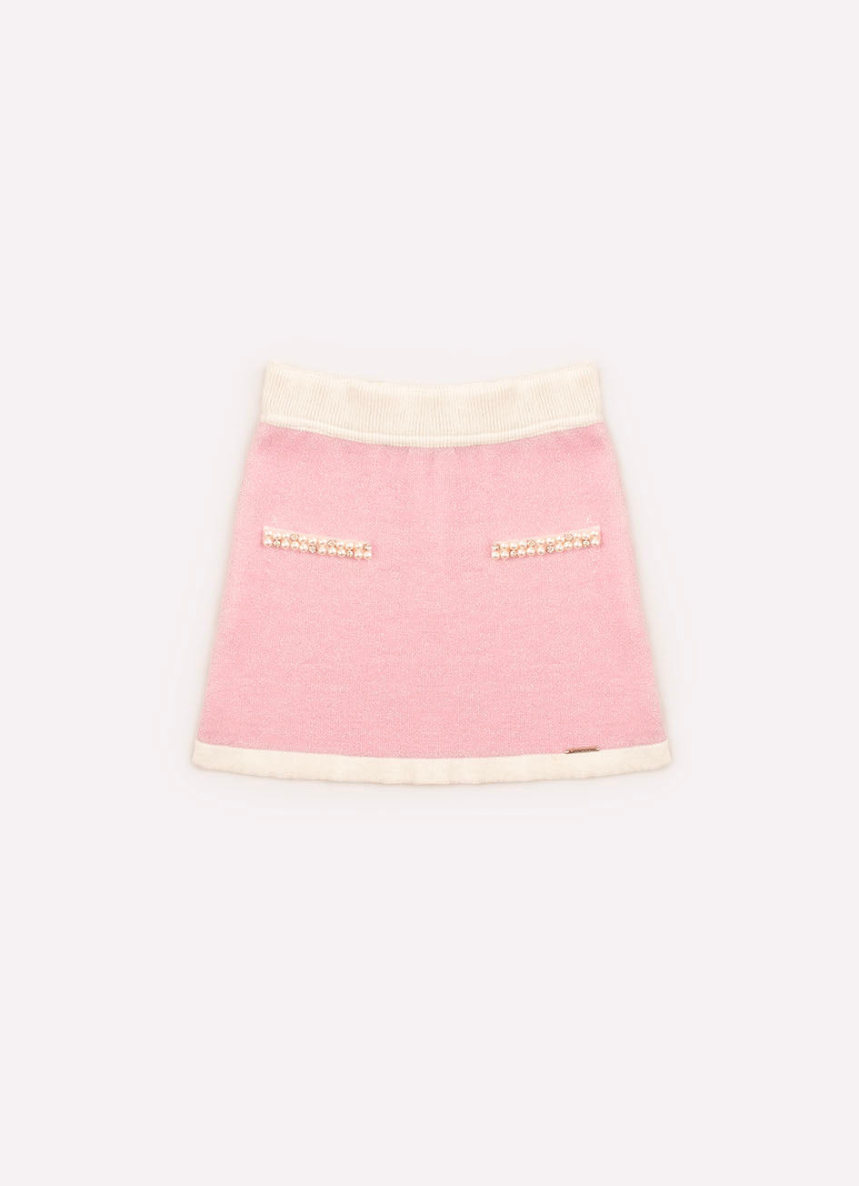 Saia Tricot Bordados