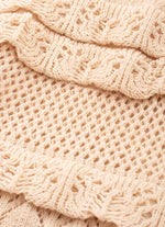 Saia Short Tricot Ponto Crochê