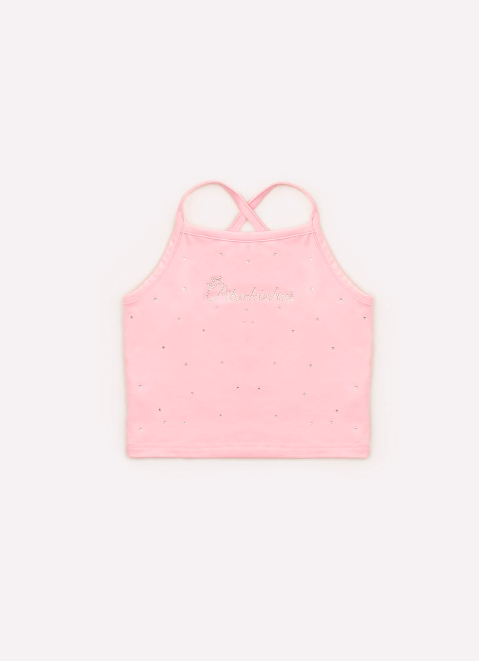 Blusa Alça Cropped Malha Light