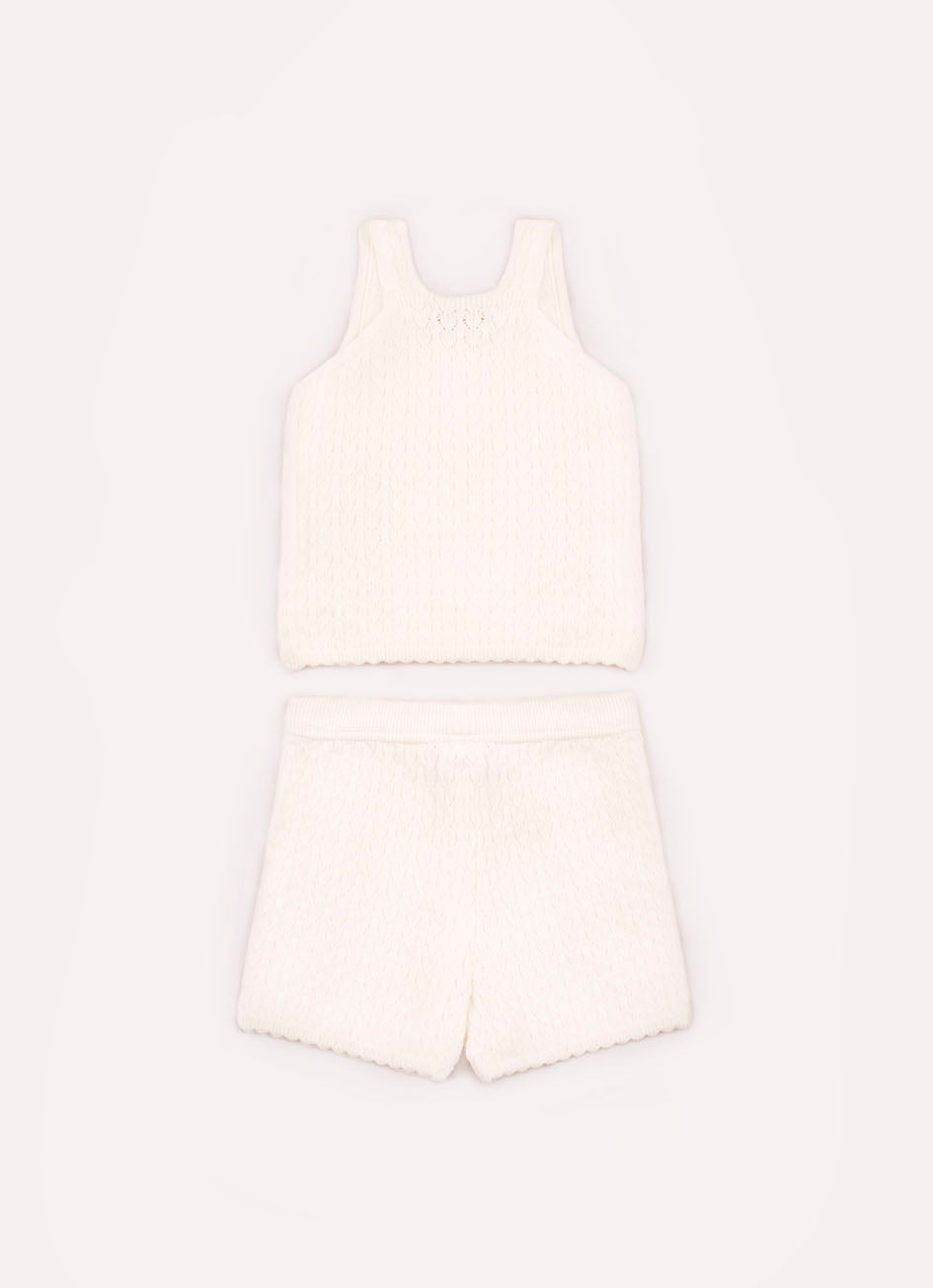Conjunto Tricot Regata e Short Cristal