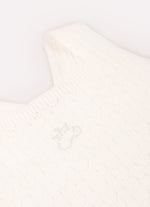 Vestido Longo Tricot Ponto Renda Cristal
