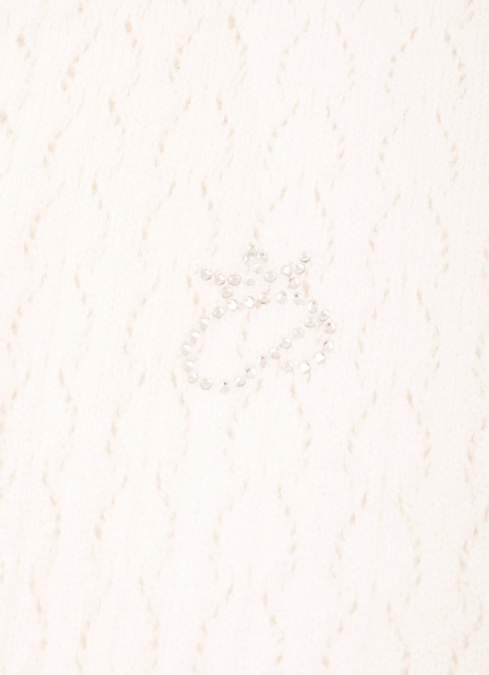 Vestido Longo Tricot Ponto Renda Cristal