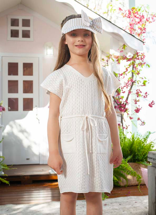 Vestido Tricot Ponto Renda