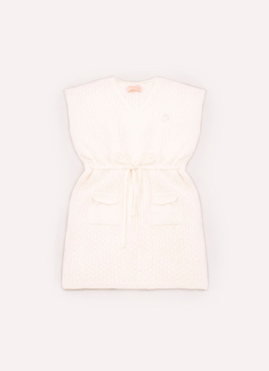 Vestido Tricot Ponto Renda