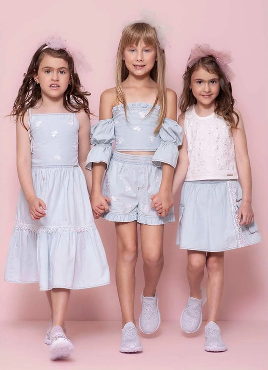 Vestido Alça Jeans