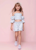 Blusa Cropped de Jeans