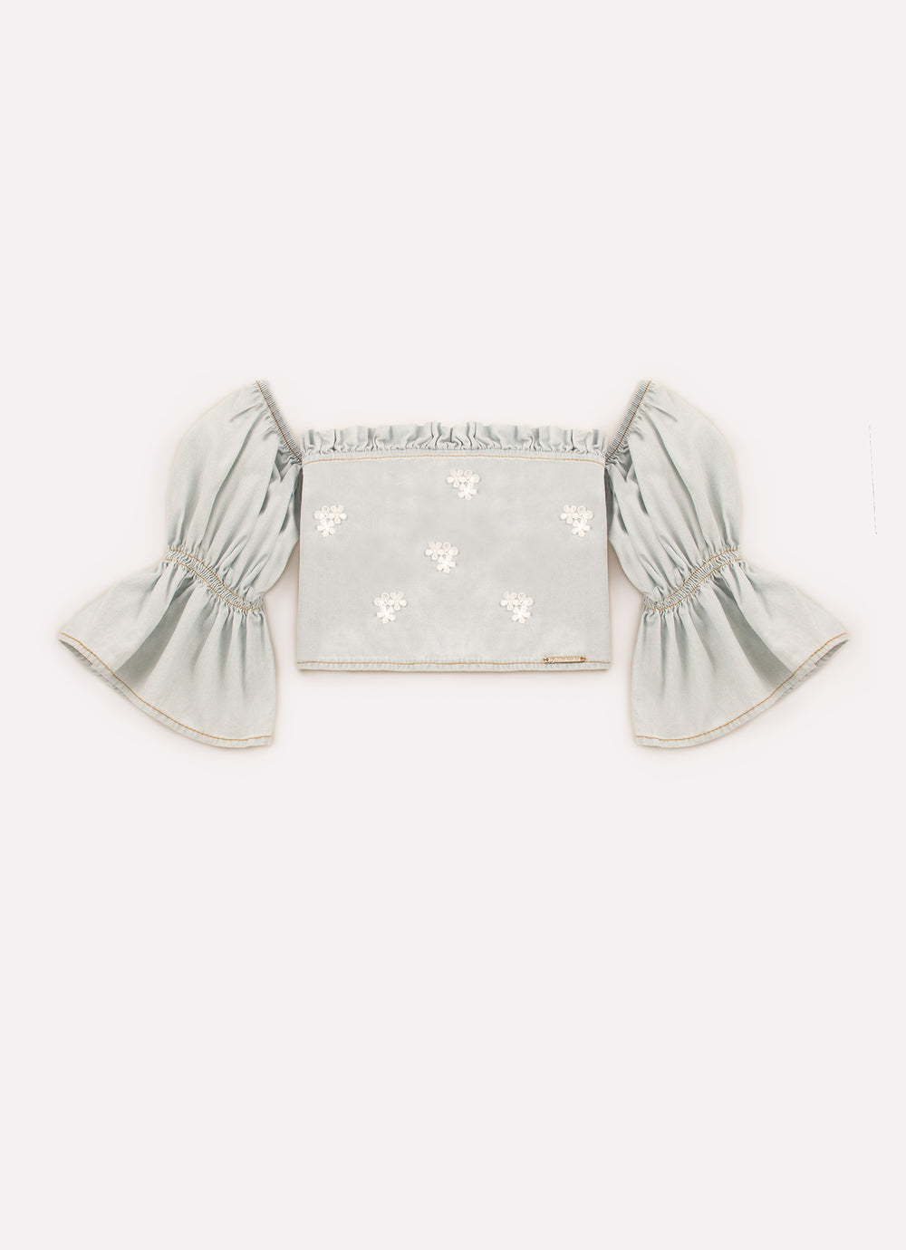Blusa Cropped de Jeans