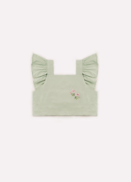 Blusa Alça Cropped Algodão