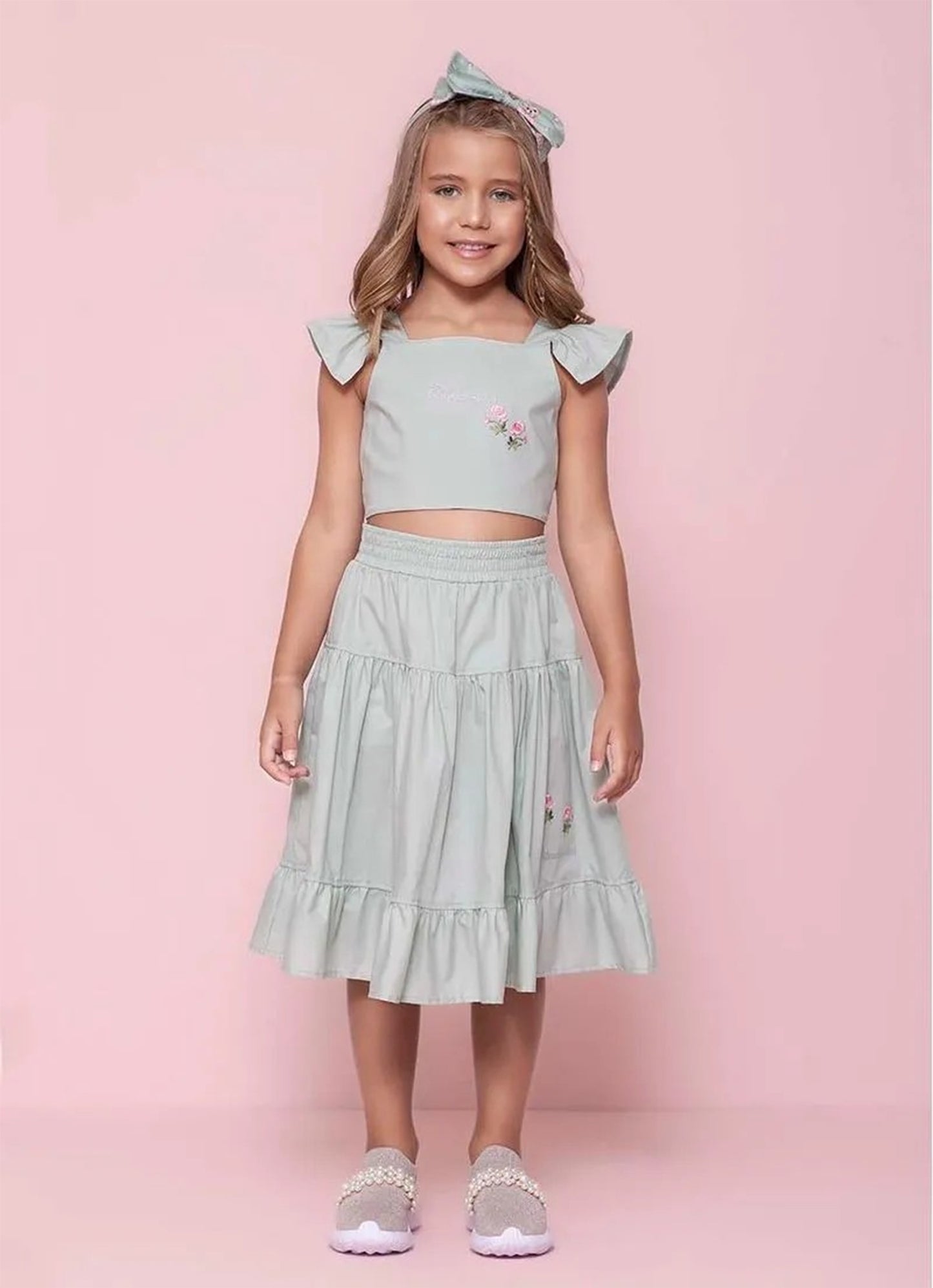 Blusa Alça Cropped Algodão