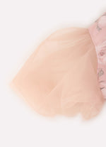 Vestido Longo Tricoline e Tule