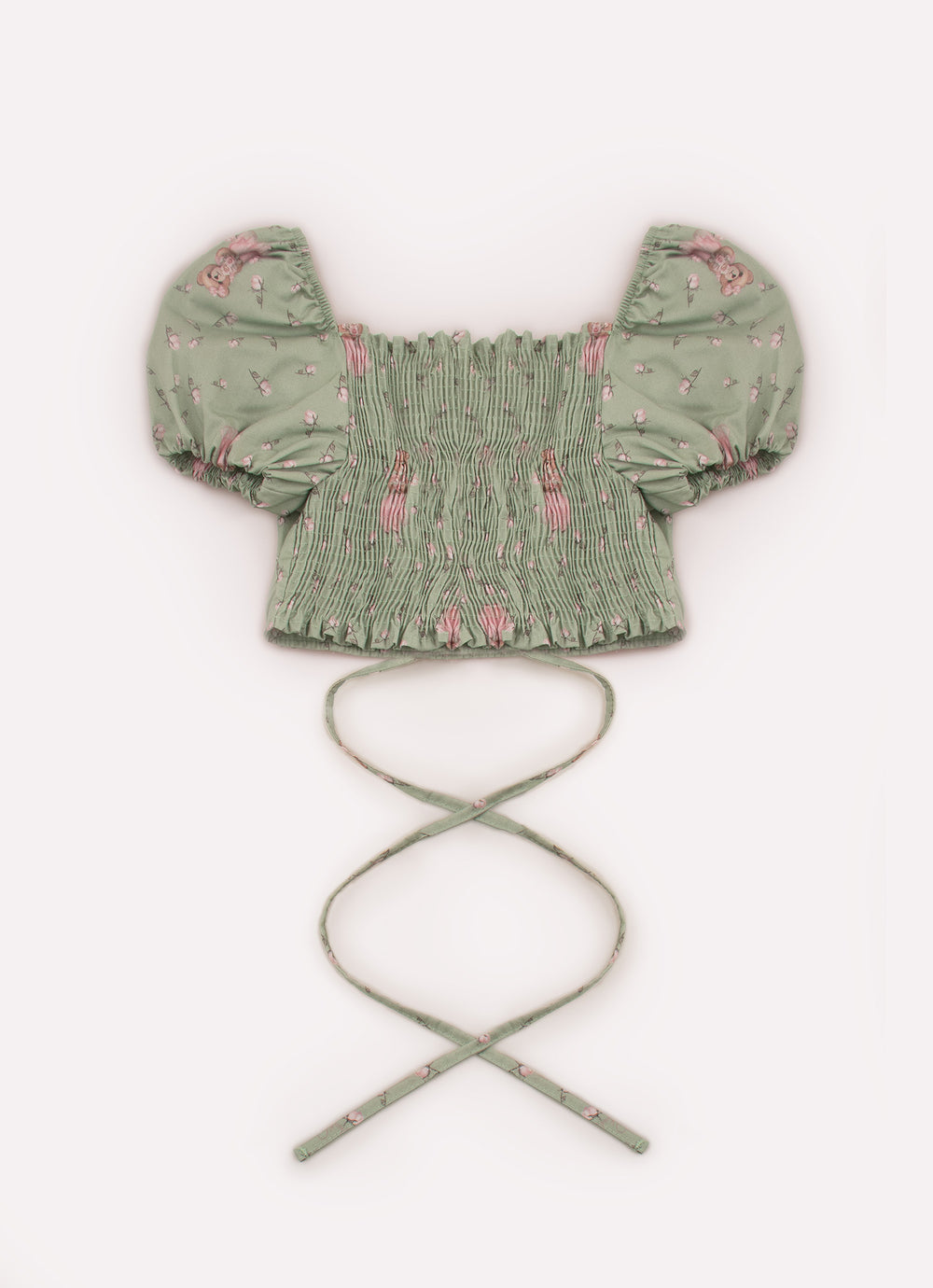 Blusa Cropped de Algodão com Estampas