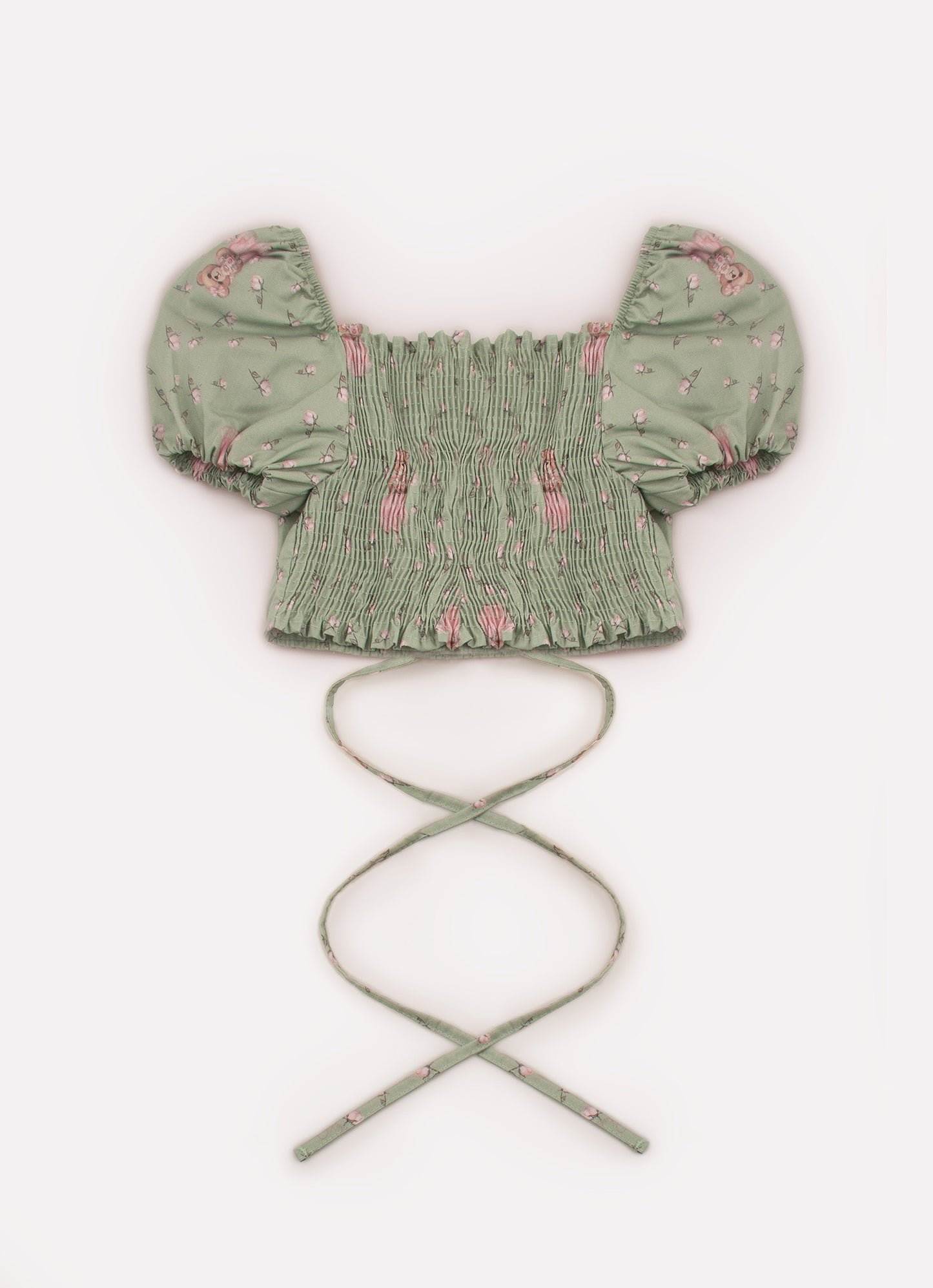 Blusa Cropped Algodão Estampado