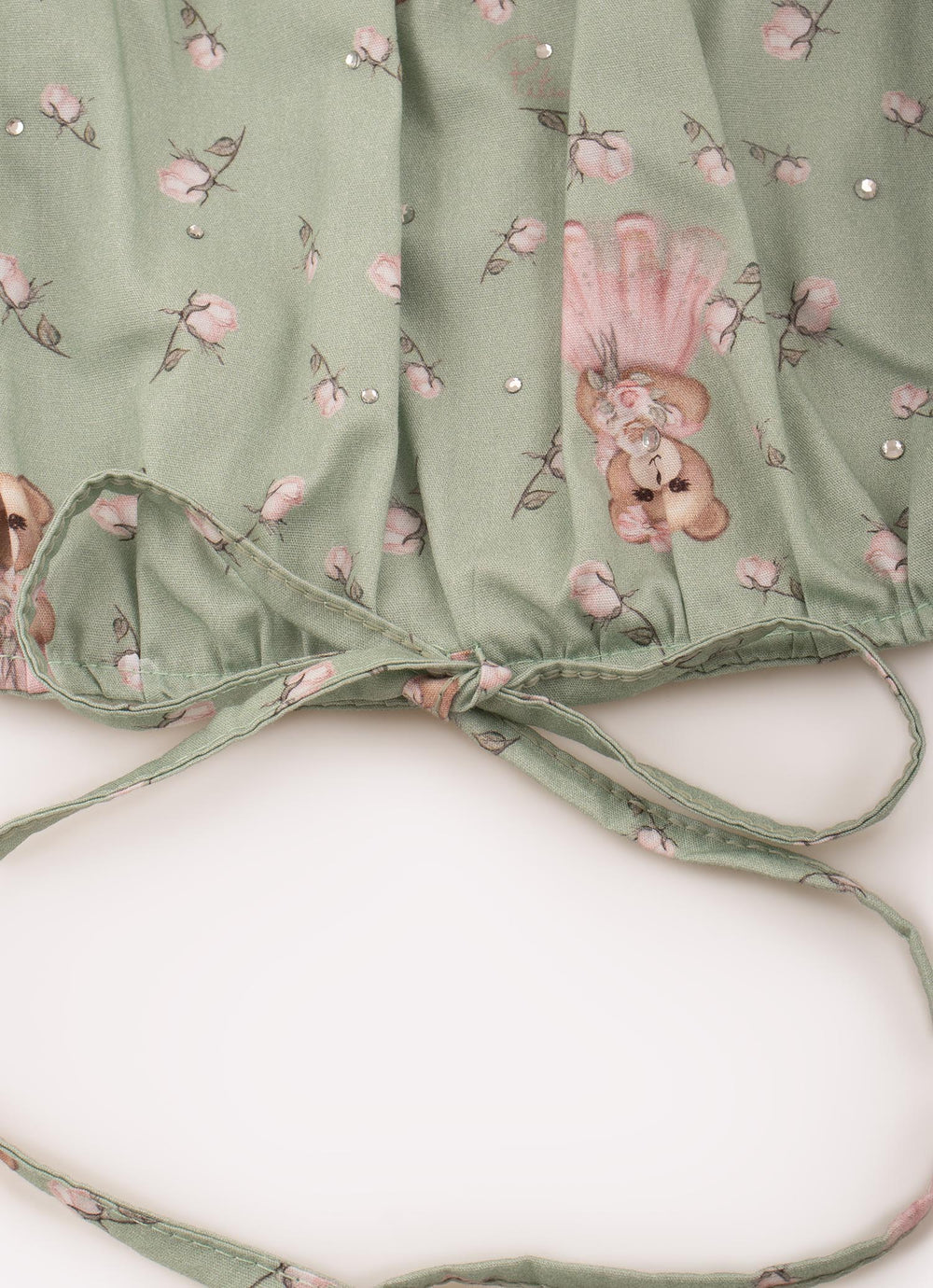 Blusa Cropped de Algodão com Estampas