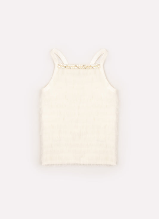 Blusa Alça Ribana Bordados