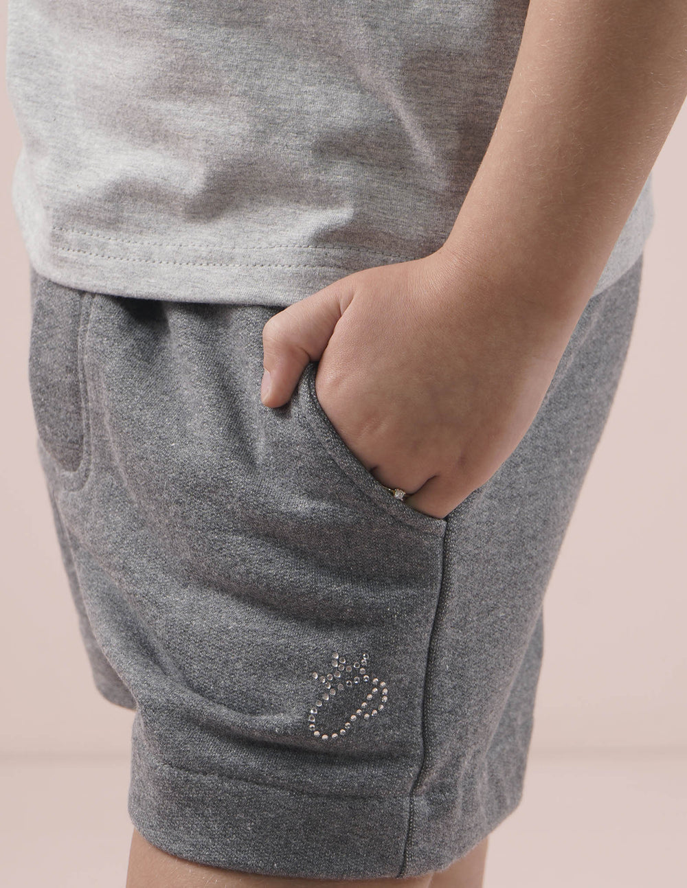 Short Moletom Cristal
