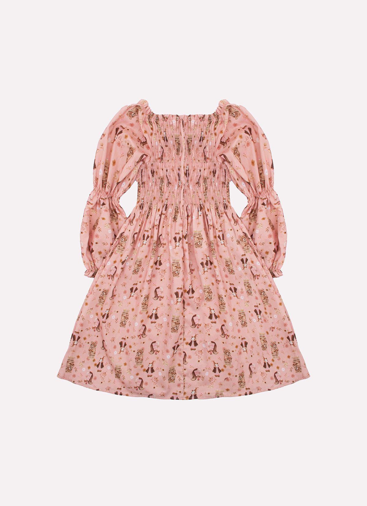 Vestido Algodão Lastex Manga Longa
