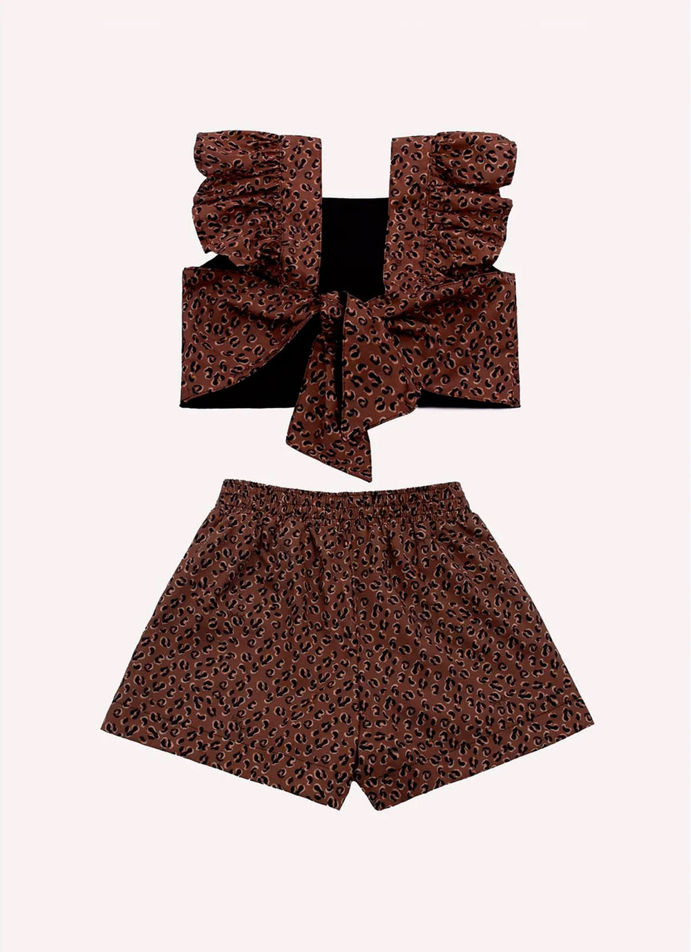 Conjunto Blusa Cropped e Short Algodão