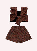 Conjunto Blusa Cropped e Short Algodão