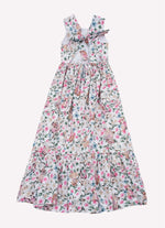 Vestido Longo Algodão Multi Flores e Cachorrinhos