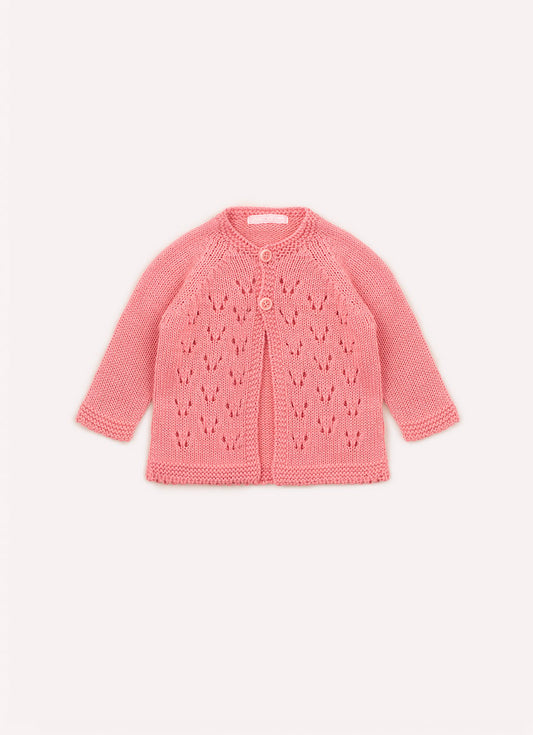 Casaqueto Tricot Pontos Vazados