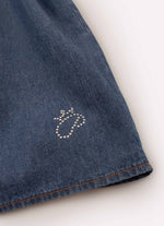 Vestido Alça Jeans Lastex